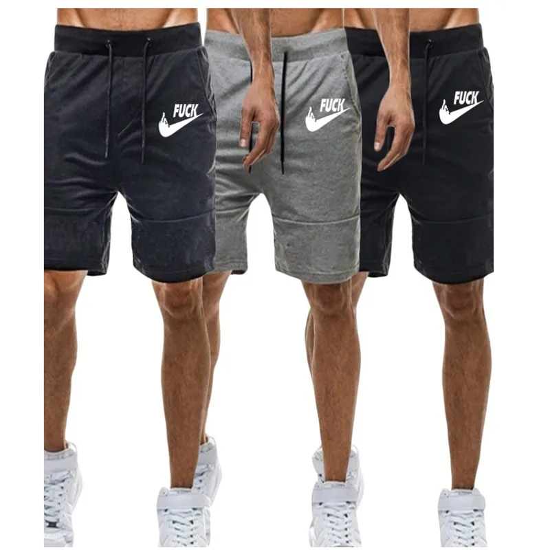 

2019 Men's Athletic Gym Leggings Cotton Shorts Fitness Running Workout Casual Sport Jogging Shorts for men clothing 3colours