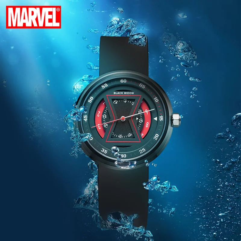 Official Captain Marvel Casual Quartz Wristwatches 3D Stereo Dial 100m Waterprooof Sport 2020 New Clock FeMale Girls Time