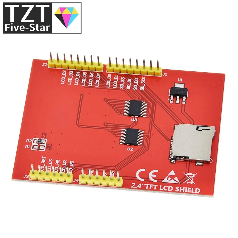 1/3 Stück LCD-Modul TFT 2,4 Zoll TFT LCD-Bildschirm für Arduino UNO R3 Board und Unterstützung für Mega 2560 mit Touch-Stift, UNO R3 – Detail 12