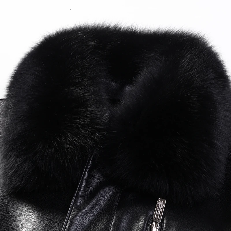 NEW Youth Winter Fur Leather Jacket Mens Plus Size Suede Leather Jackets Men Faux Fur Thick Warm Long Suede Jacket zipper