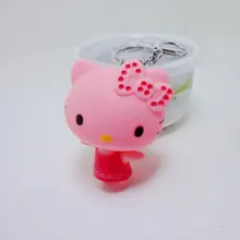 Напрямую от производителя продажи мультфильм милый маленький медведь кролик кукла брелоки для пар автомобиль кожаный брелок для ключей Сумочка Подвеска