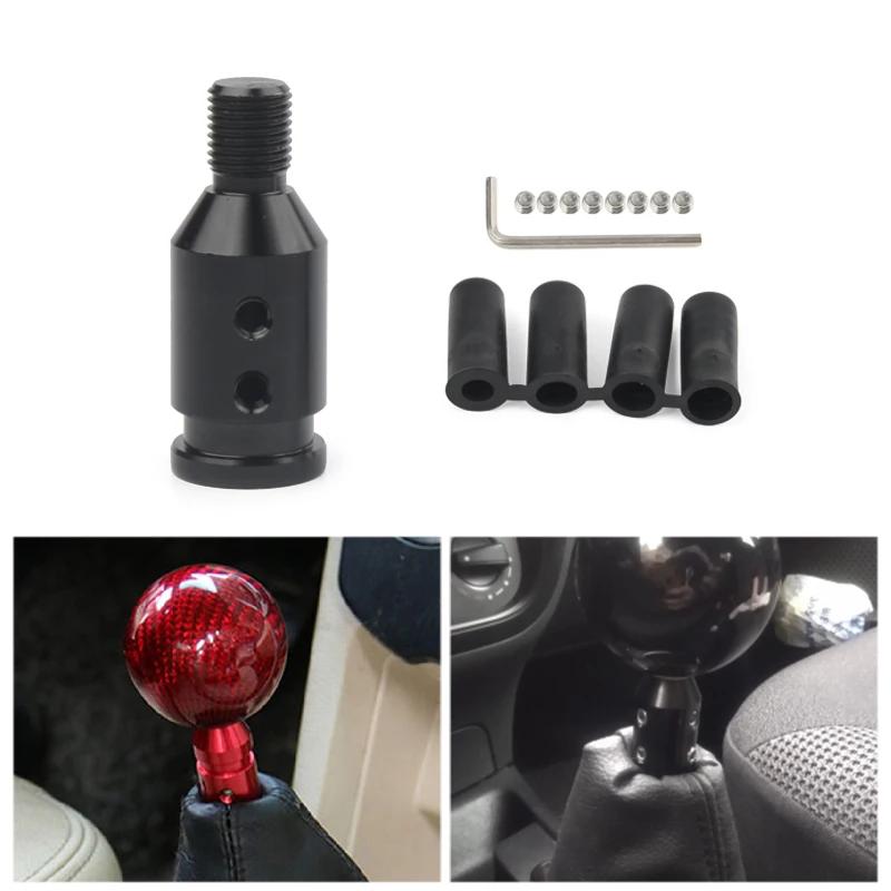 Dyno Red Universal Car Shift Knob Adapter for Non Threaded Shifters M12x1.25mm 