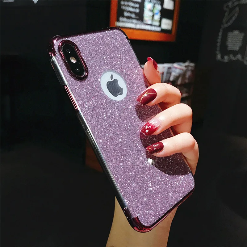 

Bling Sequins Glitter Phone Case For iphone 11 Pro Max X XR XS Max Soft TPU Shining Cover For iphone 7 8 6S 6 Plus 5 5S SE Transparent Cases
