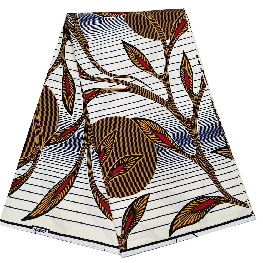 Новая хлопковая африканская вощеная ткань принтом настоящая ткань Анкара настоящая голландская восковая ткань