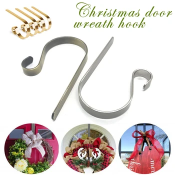 

Door Hook Hangers Removable Storage Rack Organizer for Christmas Socks Wreath Coat Bag XIN-Shipping