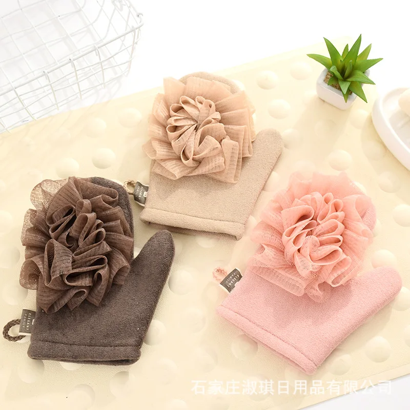 Rub Bath Towel Dual Purpose Elegant Family Thick Hole-Rub Bath Towel Mesh Sponge Manufacturers Direct Selling Wholesale Bath Sup