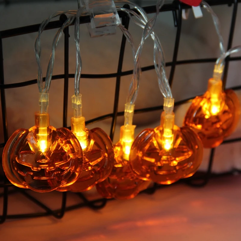 

ABUI-20LED 3.5M Halloween Pumpkin Lights Halloween Decoration Lights Halloween Ornaments Led String Lights
