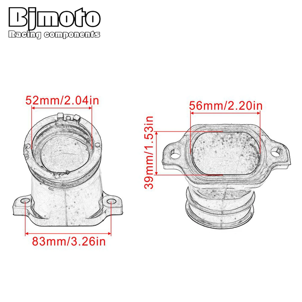 For Polaris Motorcycle Carburetor Interface Adapter Intake Sportsman 800 Twin Browning EFI Sportsman X2 800 EFI X2 800 DeluxeEFI