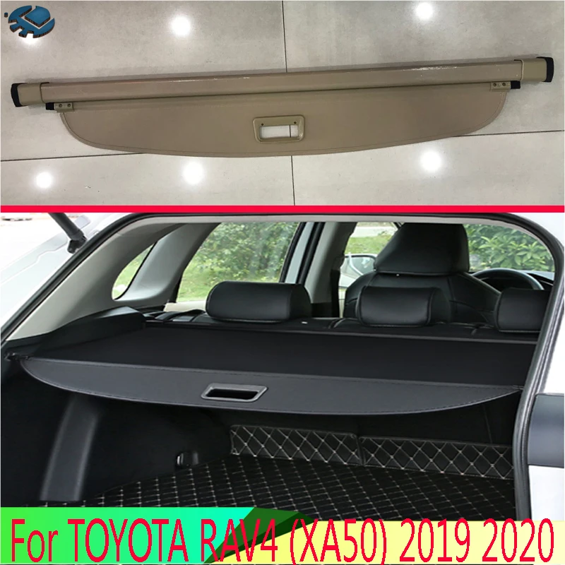 Для TOYOTA Rav4 (XA50) 2019 2020 алюминий + холст задняя грузовая крышка конфиденциальный