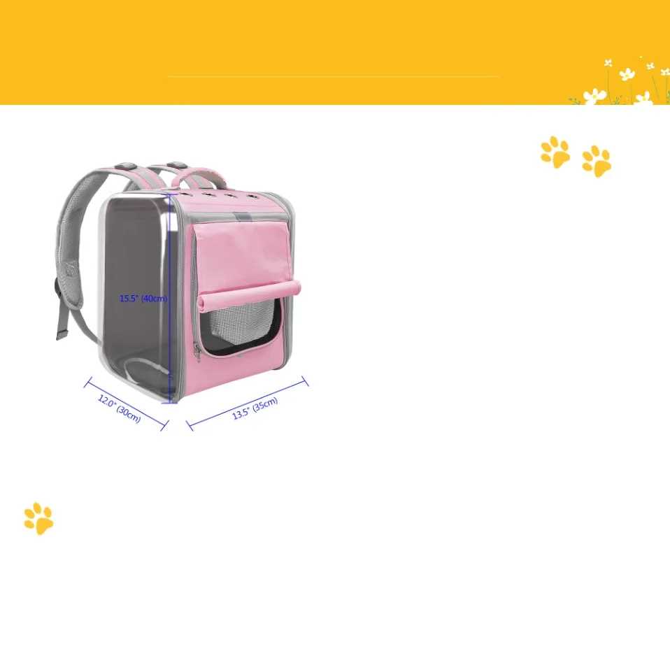 Title 22, Pet Cat Carrier Backpack Transparent Travel Car...