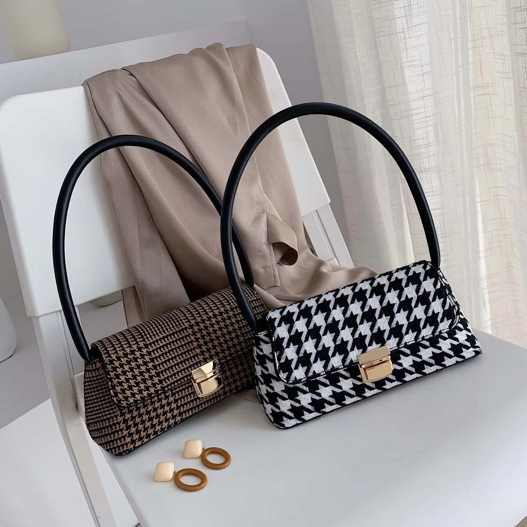 

Handbag Fashion Women Plaid Pattern Crossbody Bag Messenger Bag Casual Tote Round package High Quality Shoulder bags *