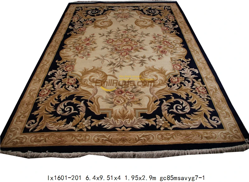 lx1601-201 6.4x9.51 Завязанный вручную ковер Реверсивный модный бытовой украшает круглый ковер музейная Натуральная Овечья шерсть - Цвет: lx1601-201 6.4x9.51