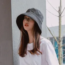 Панама с большим козырьком для мужчин, модные уличные хип-хоп Кепки из хлопка, шляпа от солнца в рыбацком стиле, большие Панамы для женщин