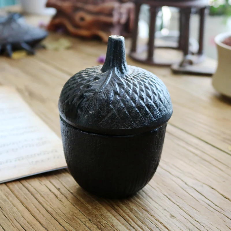 

Пасторальная индивидуальность творчество чугунный резервуар для хранения Art Key Box сосновая шишка домашняя обстановка ящик для хранения украшений