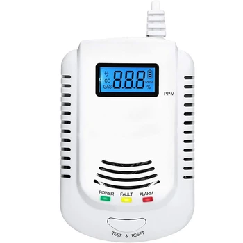 

Gas Detector,Home Kitchen Gas/Methane/Propane Alarm, Leak Sensor Detector with Voice Prompt and LED Display,US Plug