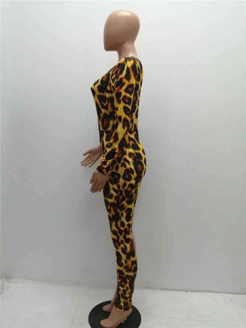 Adogirl Leopard Print Patchwork Women One Leg Jumpsuit Sexy One Shoulder Long Sleeve Skinny Romper Night Club Overalls Bodysuits Adogirl Leopard Print Patchwork Women One Leg Jumpsuit Sexy One Shoulder Long Sleeve Skinny Romper Night Club Overalls Bodysuits