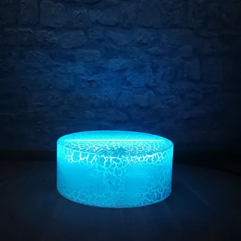 

Glowing Crack Base 3D LED Night Light Base USB Touch Sensor Battery Powered Remote Controller Table Desk Lamp Luminous Decor