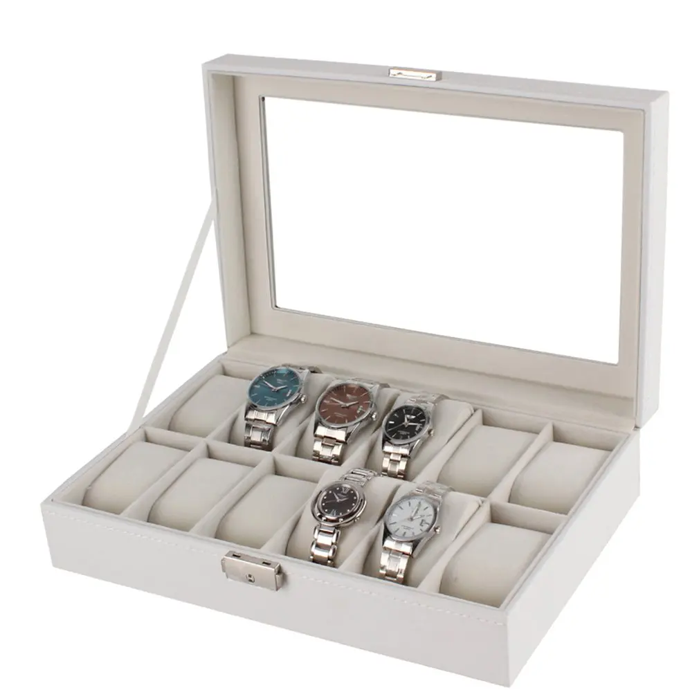 

Jewelry Watch Box Case For YAZOLE Elegant Wrist Watch Present Gift Box Case Display Storage Organizer