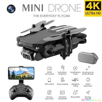 

Mini RC Drone with HD Camera WiFi FPV UAV Aerial Photography Helicopter Foldable LED Light Quadrocopter Quality Toy AOSST