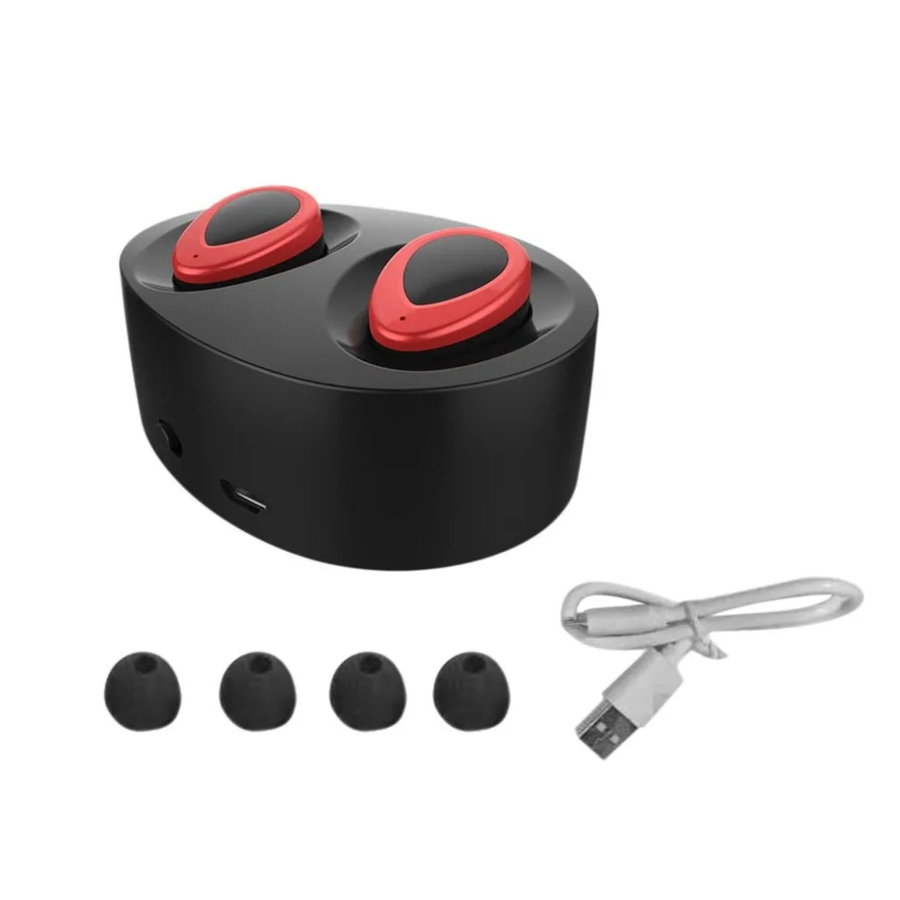 4 цвета мини-наушники-вкладыши стерео Bluetooth гарнитура громкой связи спортивные наушники беспроводные Bluetooth 4,1 наушники с микрофоном зарядное устройство коробка