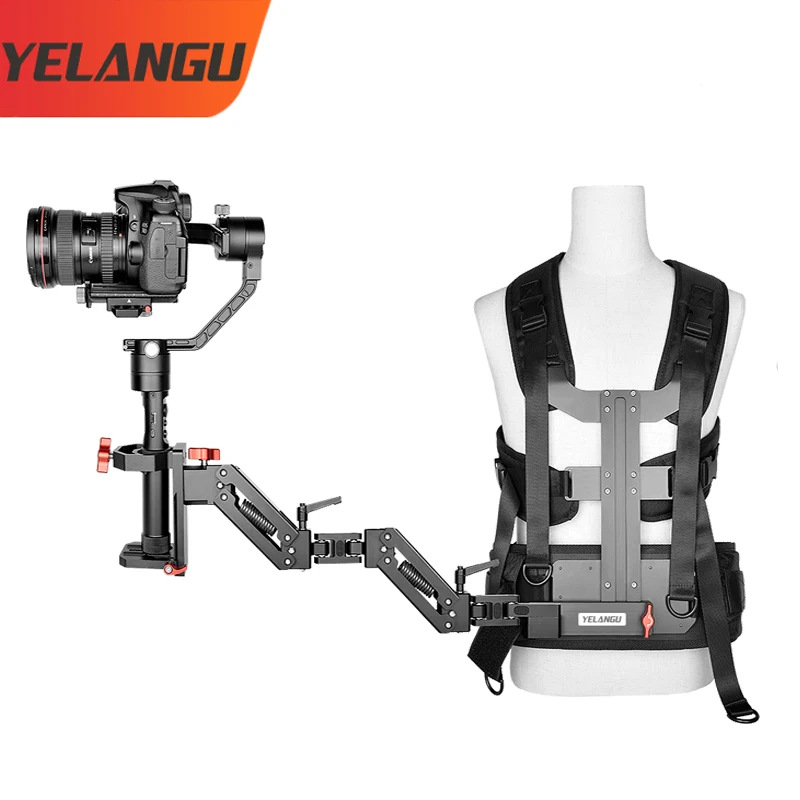 

Video Camera Steadicam 3-Axis Gimbal Gear Support Vest Spring Arm Stabilization Body Mount System for Camcorders Film maker
