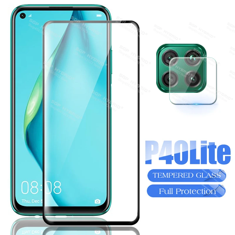 2 в 1 Защитная пленка для экрана Huawei P40 Lite камеры на Hawei Huawey Huwai P40Lite + 2020 световое