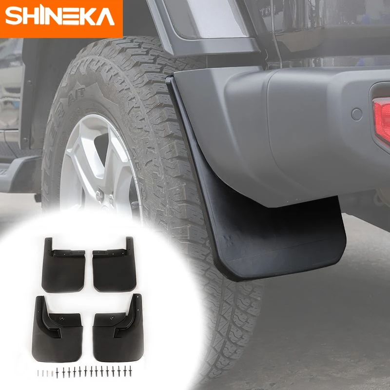 Shineka Mudguards Fender Flares For Jeep Wrangler Jl Car Mud Flaps