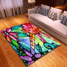 Мультяшная картина с солнцем, Детский ковер для спальни, мягкий фланелевый нескользящий детский коврик для ползания, коврик для кровати, ковер для гостиной