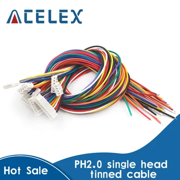 

10PCS PH2.0 electronic wire 30CM single-head tinned rehearsal line connection line 2 digits /3/4/6/8/9/10P long 30CM