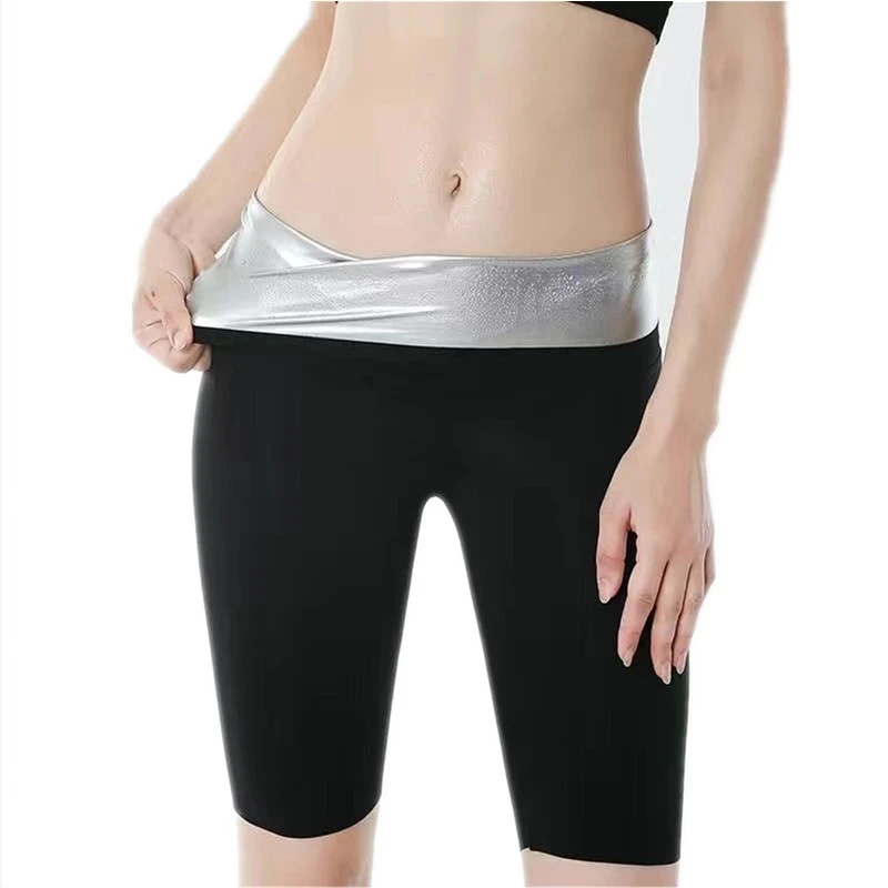 Women Sauna Sweat Pants Thermo Fat Control Legging Body Shapers Fitness Stretch Control Panties Waist Slim Shorts 2021 backless shapewear