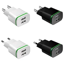 Dual USB EU US Plug настенное зарядное устройство 5 В 2.1A мобильное зарядное устройство для телефона для путешествий для ipad iPhone samsung htc Сотовые телефоны 2 порта