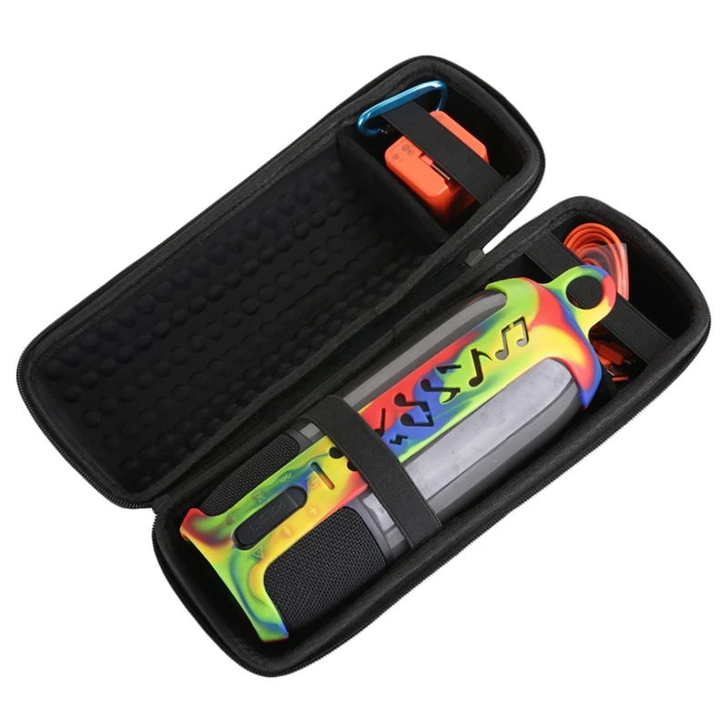 

BEST2 In 1 Hard Eva Carry Zipper Storage Box Bag+ Soft Silicone Case For Jbl Pulse 3 Bluetooth Speaker For Jbl Pulse 3