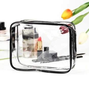 

Travel Portable PVC Transparent Waterproof Cosmetic Bag Women Makeup Toiletry Bags Makeup Organizer Case