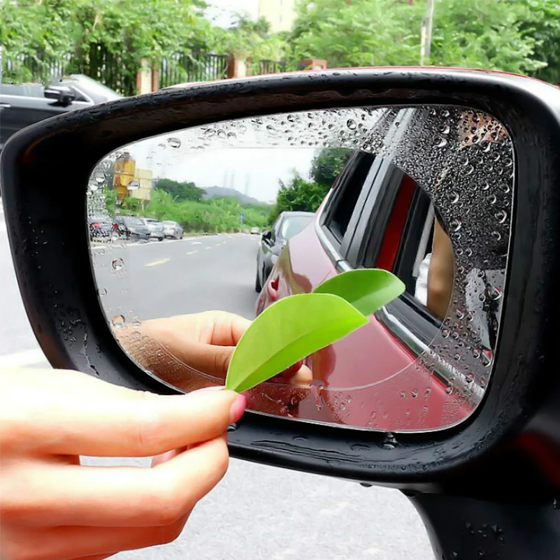 Высококачественная Автомобильная зеркальная защитная пленка заднего вида, противотуманная прозрачная непромокаемая Защитная мягкая пленка для зеркала заднего вида, автомобильные аксессуары