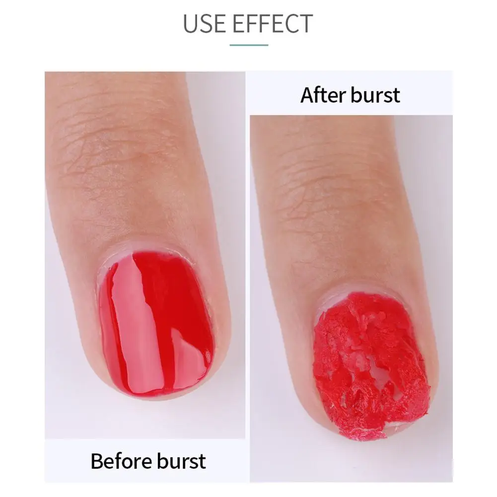 Лак для ногтей Burst Magic Remover Жидкость для удаления липкого слоя гель для ногтей Cleaner Очиститель гель лак для удаления разгрузочный клей
