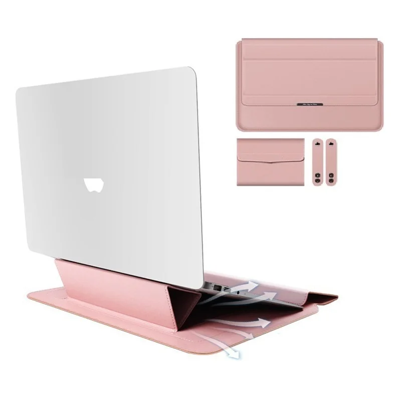 Couro Magnético Flip Case para Laptop Suporte Dobrável Almofada de Pulso Bolsa de Carregador para Honra Magicbook 16 Pro X15 14 X16
