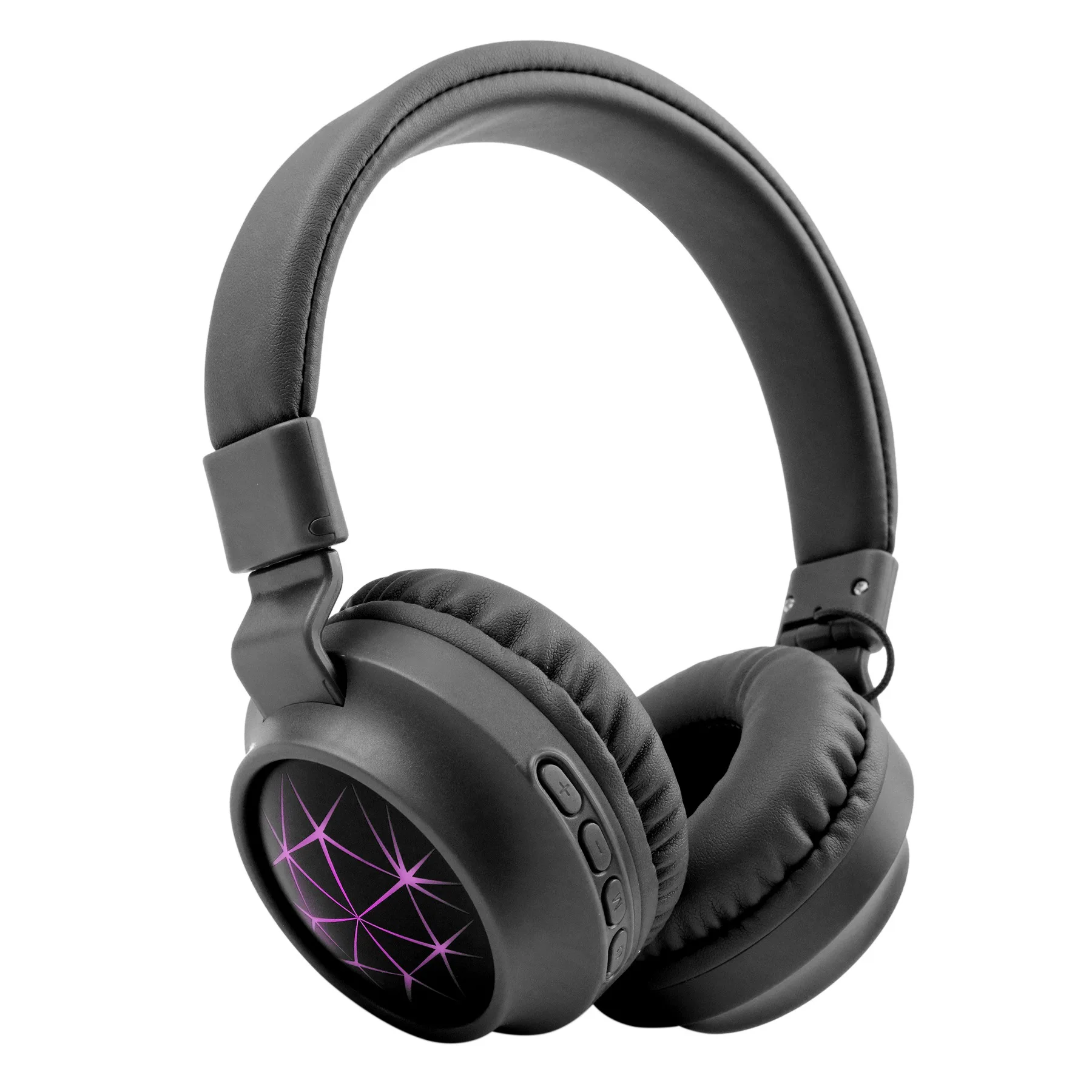 UKKUER, портативные беспроводные наушники, Bluetooth, стерео, складная гарнитура, аудио, Mp3, регулируемые наушники с микрофоном для музыки - Цвет: Фиолетовый
