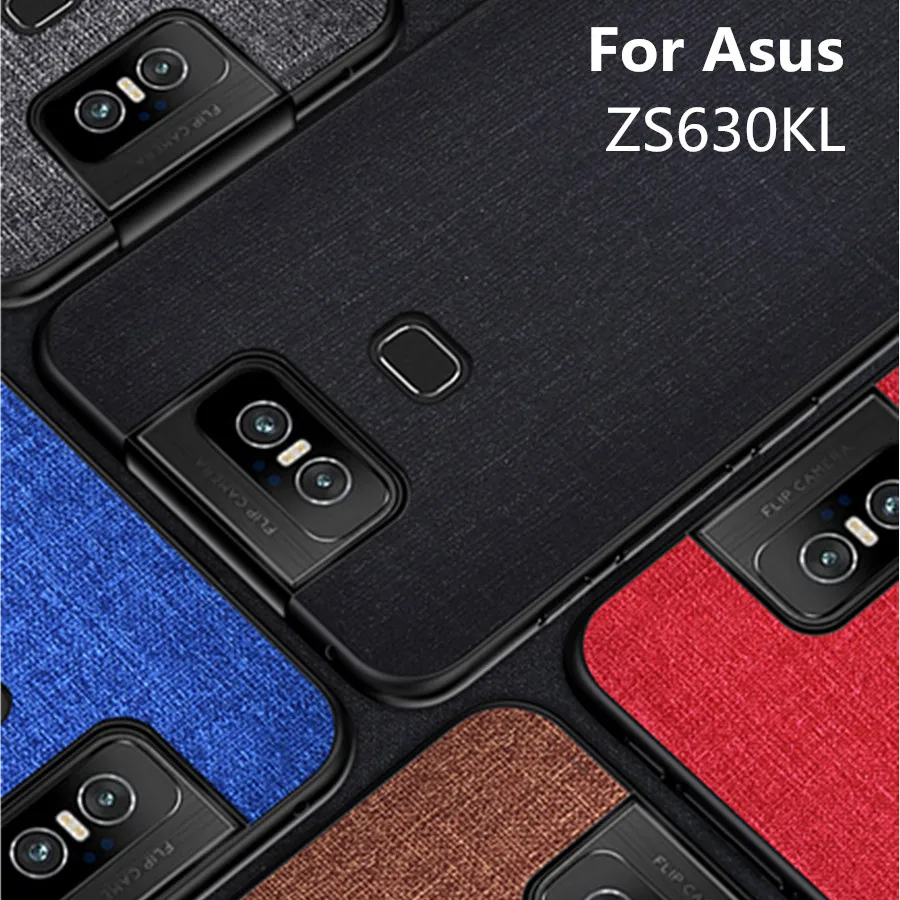 

For Asus Zenfone 6 ZS630KL Case Luxury Fabric Cloth Slim Anti-scratch Hard PC Shockproof For Asus Zenfone 6 2019 6Z Case Coque