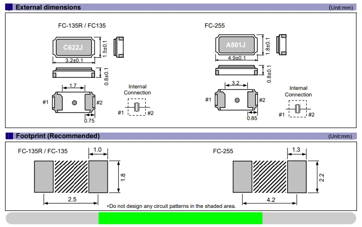 32.768KHz 3215 12.5pF 20ppm fc-135 passive SMR quartz crystal oscillator 32768khz 10pcs