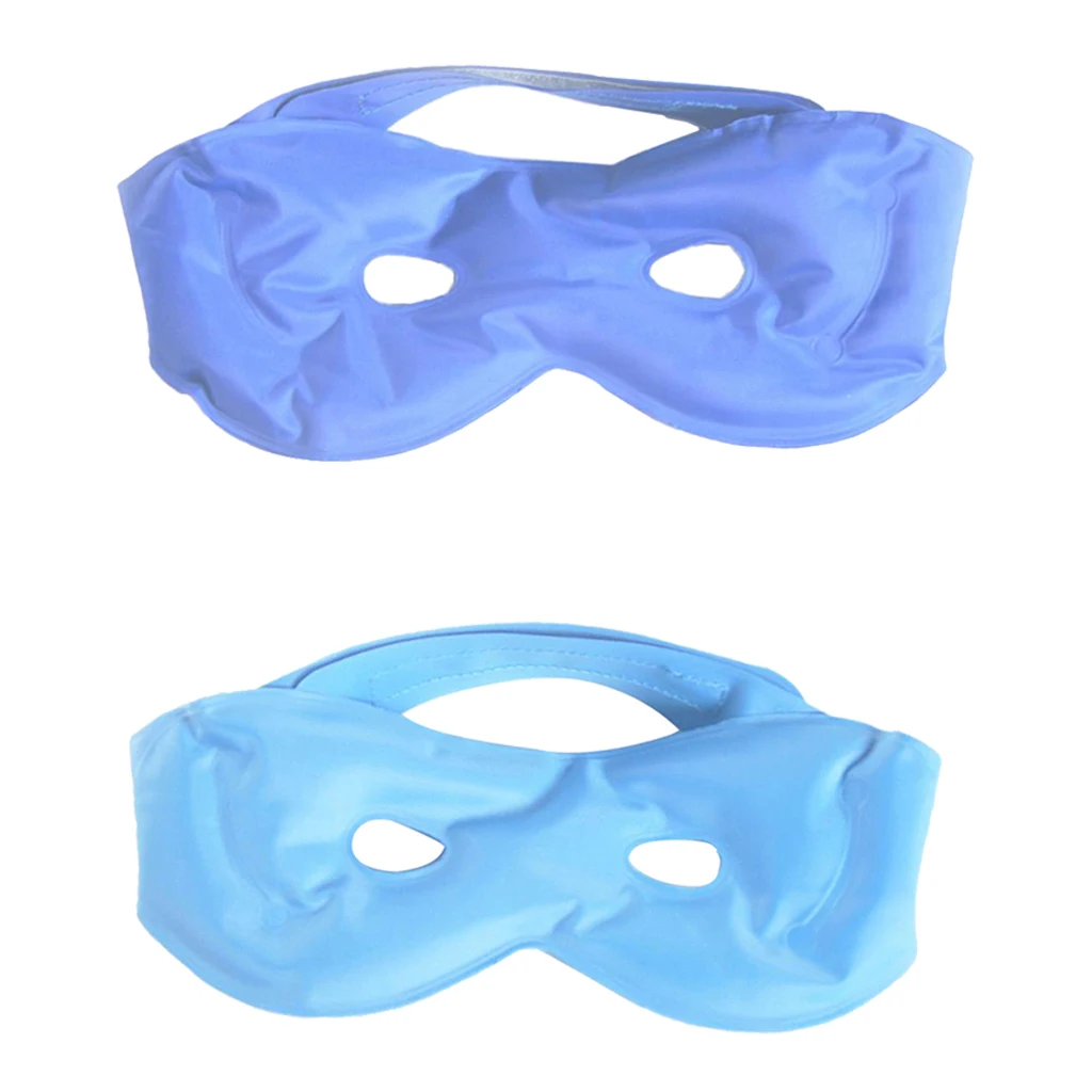 2pcs Gel Cooling Eye Mask Cold Pack Warm Heat Soothing Eye Fatigue Relaxing