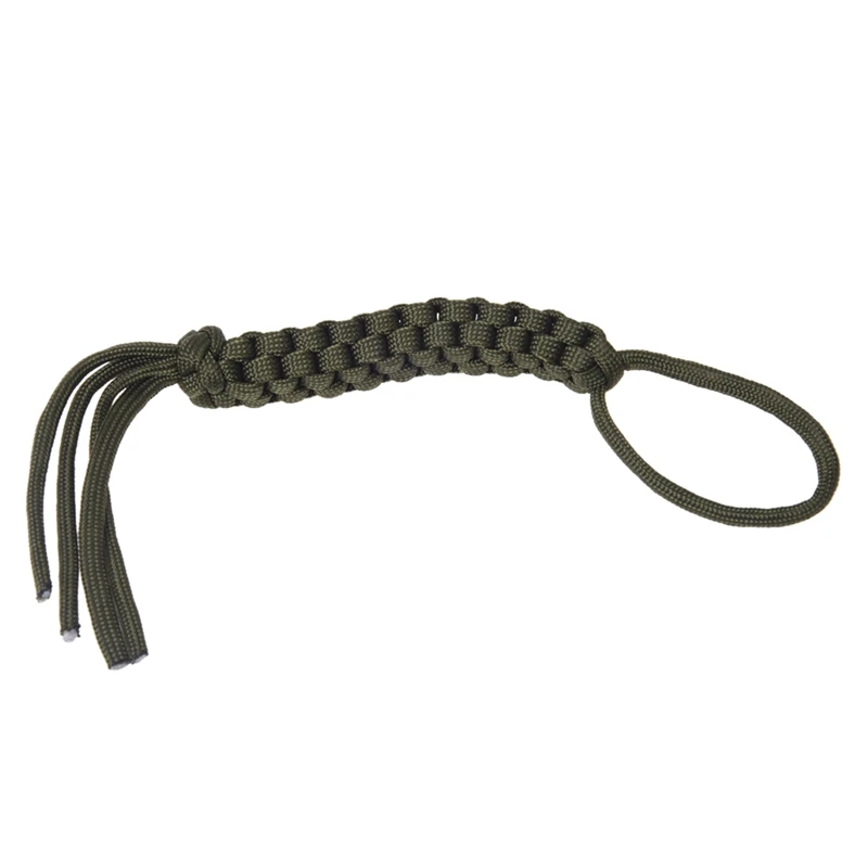 2 шт Паракорд квадратный Плетеный нож/ffashlight/ключи/usb-накопители Lanyard-хаки и армейский зеленый