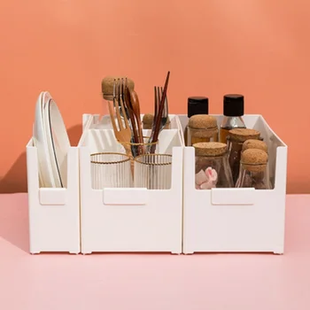 

Stackable Desktop Storage Box Small Objects Cosmetic Organizer Trinket Sundries Sort Out Tool Pantry Plastic Storage Organizer