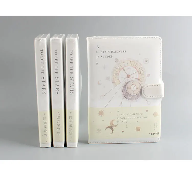 LEnWA канцелярские принадлежности Time Star Wuguan Hand notebook хипстер PU notebook Магнитная застежка notebook