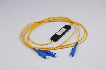 

Free shipping 5pcs FTTH SC UPC 1*2 PLC Single-mode Fiber Optic Splitter