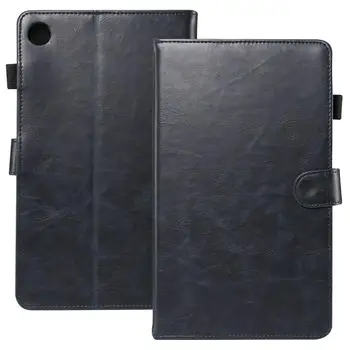 

Retro Crazy Horse Pattern Flip Leather Case for Huawei MediaPad M5 8.4 inch Foldable Business Stand Card Smart Cover for M5 8.4"