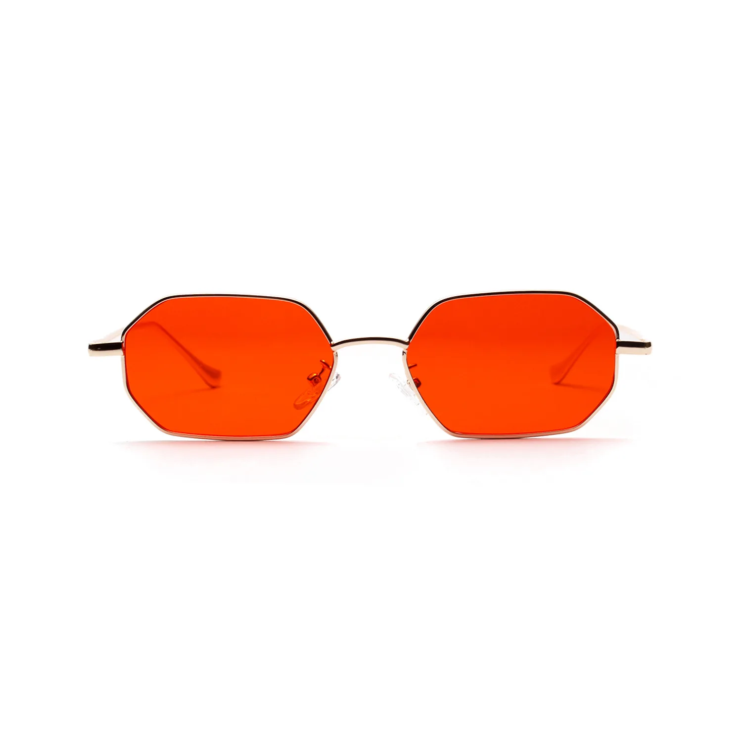 Женские ретро классические маленькие многоугольные солнцезащитные очки мужские женские роскошные винтажные черные зеркальные цветные прозрачные линзы солнцезащитные очки UV400 - Цвет линз: 3