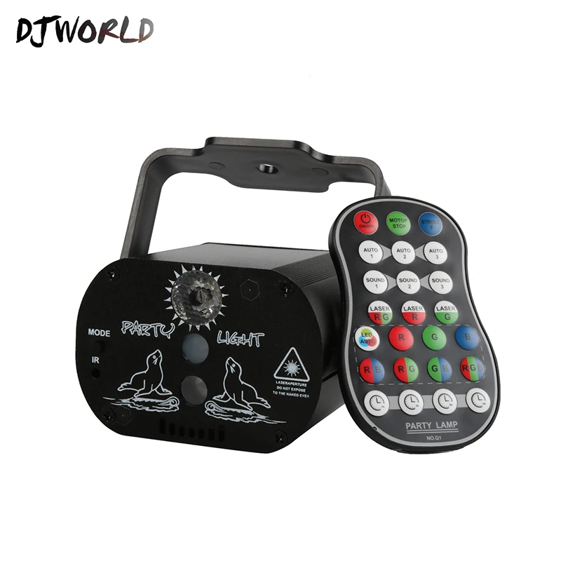 Djworld Беспроводная зарядка мини USB60 Лазерная лампа RGB для декорации диджея