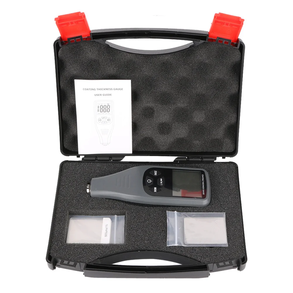 

RZ240 Paint Meter Circuit Board Tester Backlight Car Coating Thickness Gauge Mini Portable Film Digital Display Measuring Tool