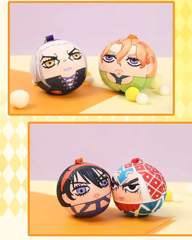 Япония JoJo невероятное приключение Золотой ветер Giorno Narancia Mista Bruno Bucciarati Джо Бана кулон кукла-брелок для ключей кольцо для ключей