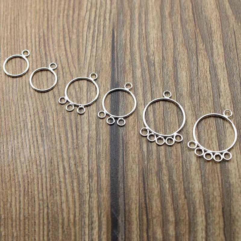 2 Stück 925 Sterling Silber Ohrringe Anschlüsse Charms für Frauen Schmuckherstellung Ohrring Anschluss Anhänger DIY Schmuck Zubehör